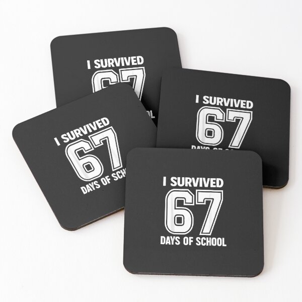 Item preview, I Survived 67 Days Of School Funny 67 Teachers Students Meme designed and sold by cawtoon.