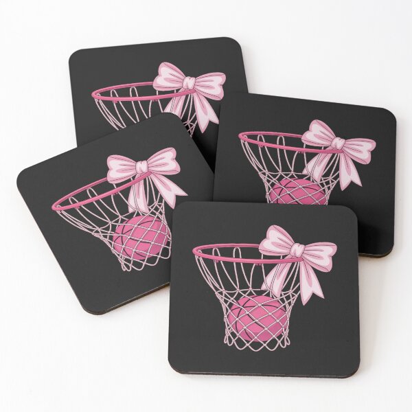 Item preview, Pink basketball bow hoop sporty for athletes designed and sold by ChristopherMil6.
