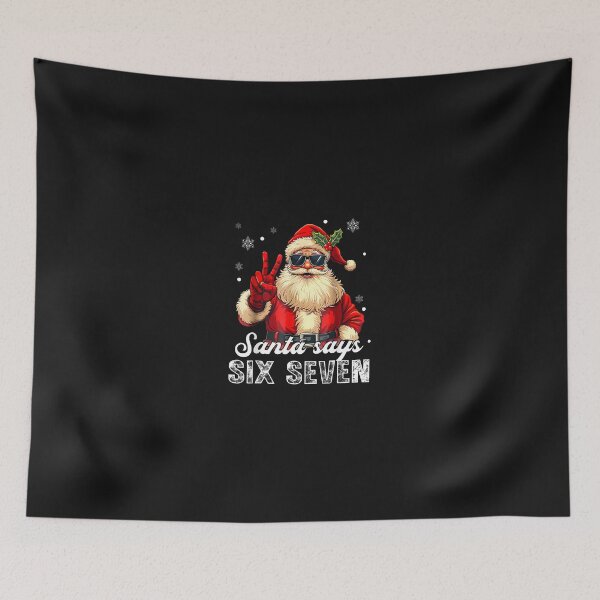 Item preview, Christmas Santa Says Six Seven Meme 67 Funny Santa Crew Xmas designed and sold by cawtoon.