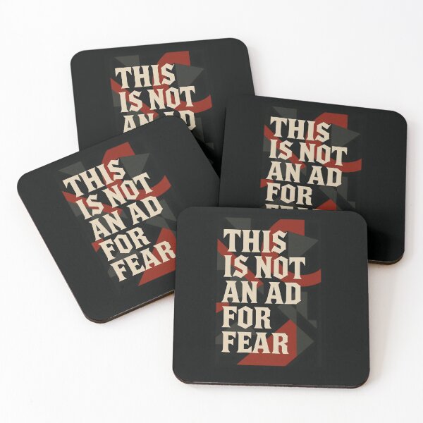 Item preview, This Is Not an Ad for Fear — Bold Modern Statement designed and sold by Glyph Lab.