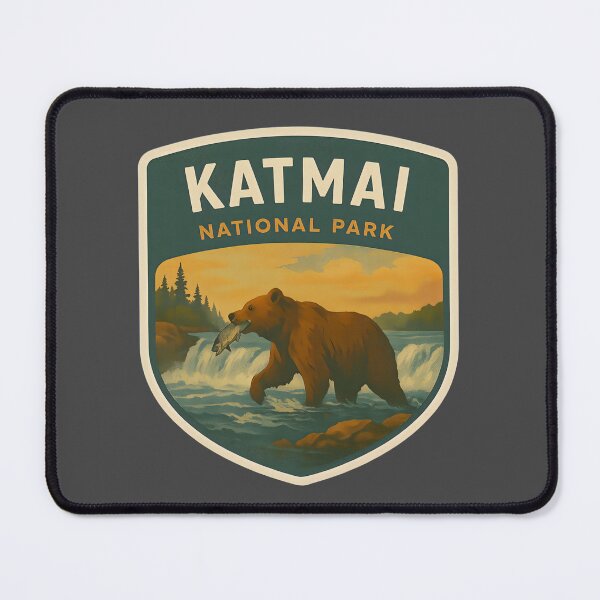 Item preview, Vintage American National Park Print: Katmai designed and sold by PinUpPizzazz.