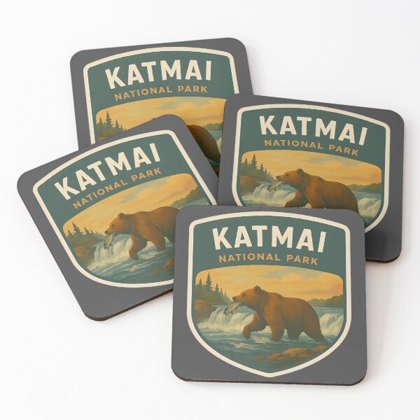 Item preview, Vintage American National Park Print: Katmai designed and sold by PinUpPizzazz.