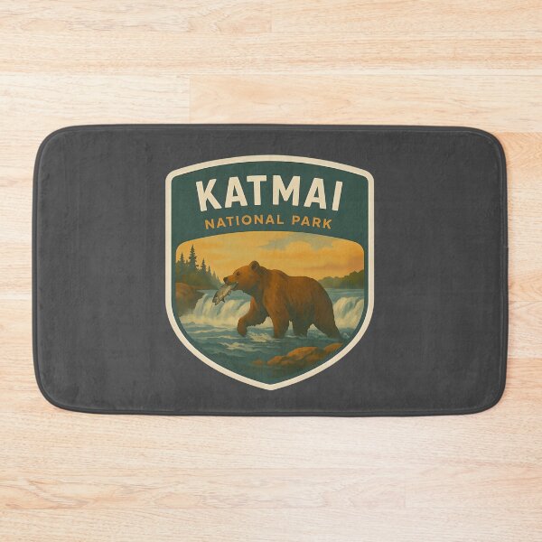 Item preview, Vintage American National Park Print: Katmai designed and sold by PinUpPizzazz.