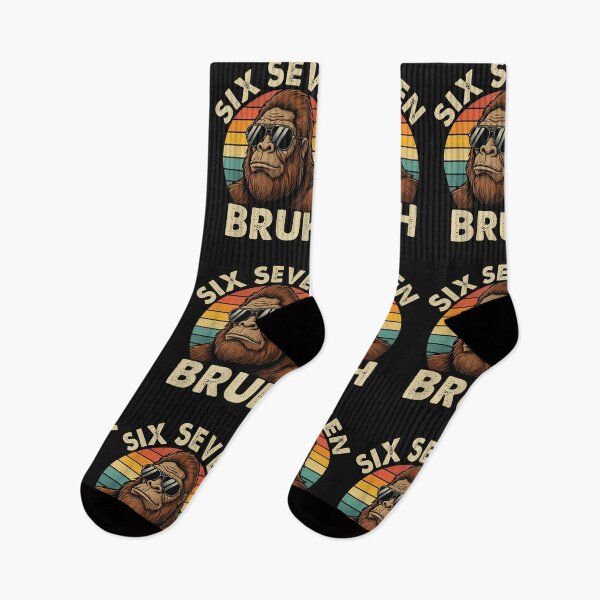 Item preview, Funny 67 Bigfoot Vintage Six Seven Sasquatch Meme Graphic designed and sold by cawtoon.