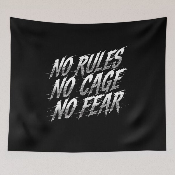 Item preview, No Rules No Cage No Fear Speed Biker Design designed and sold by MotoRebel.