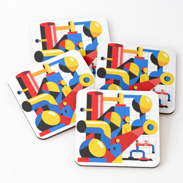 Item preview, Abstract Industrial Machinery Composition designed and sold by TwoDotsStudio.
