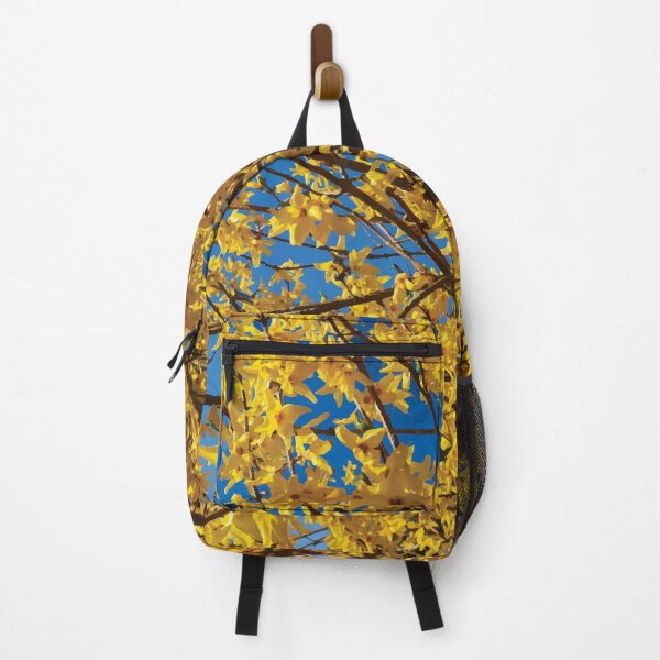 Item preview, Golden Forsythia Flowers Against a Blue Sky designed and sold by Maddy the Maker.