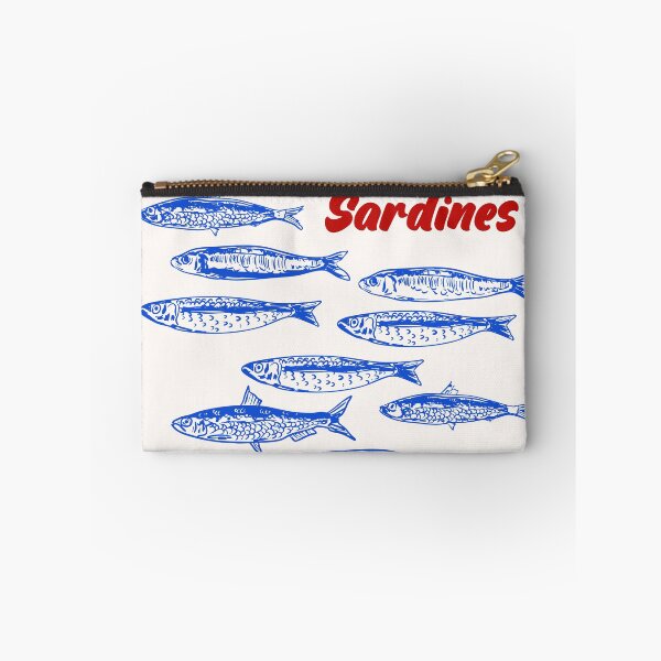 Item preview, Blue Sardines Pattern Minimalist designed and sold by MaiZephyr.