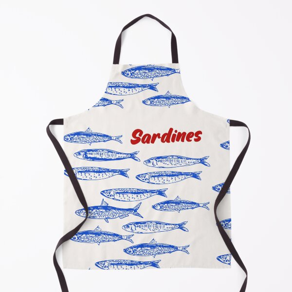 Item preview, Blue Sardines Pattern Minimalist designed and sold by MaiZephyr.