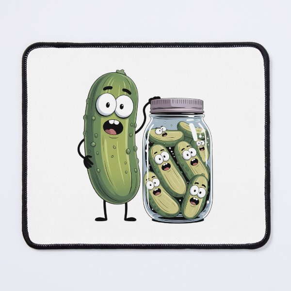 Item preview, Pickle Surprise A Cucumber And A Jar Of Sliced Pickles designed and sold by PunkNation-Arts.
