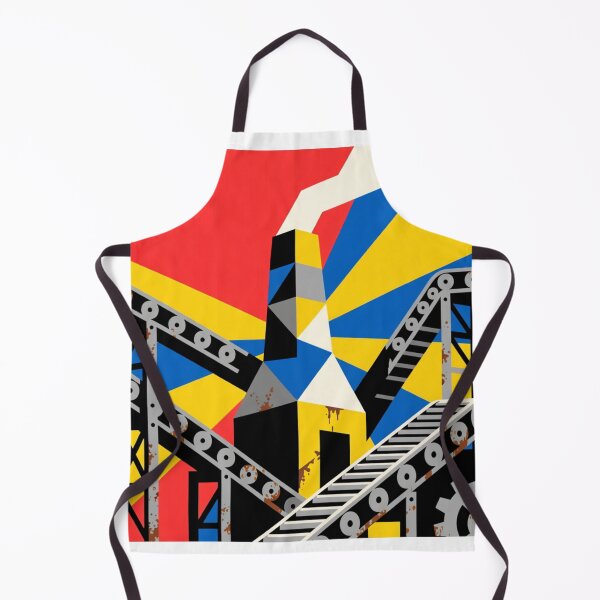 Item preview, Industrial Rhythm: Geometric Machinery in Bold Colors designed and sold by TwoDotsStudio.