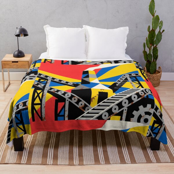 Item preview, Industrial Rhythm: Geometric Machinery in Bold Colors designed and sold by TwoDotsStudio.