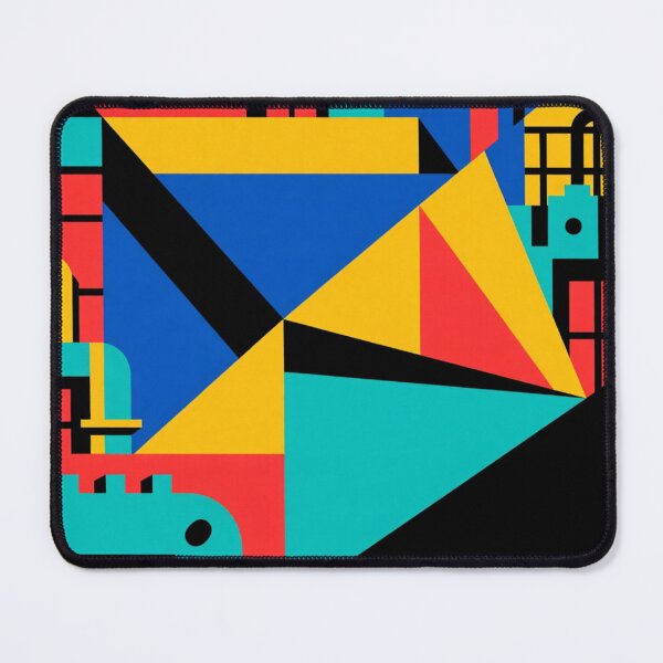 Item preview, Urban Geometry: A Colorful Abstract Cityscape designed and sold by TwoDotsStudio.
