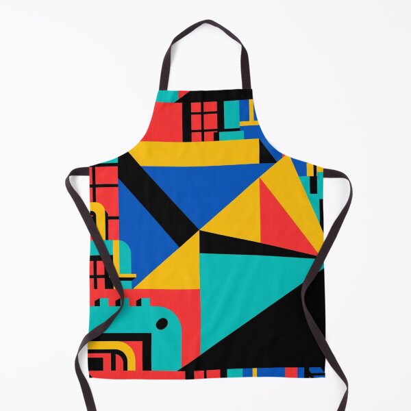 Item preview, Urban Geometry: A Colorful Abstract Cityscape designed and sold by TwoDotsStudio.