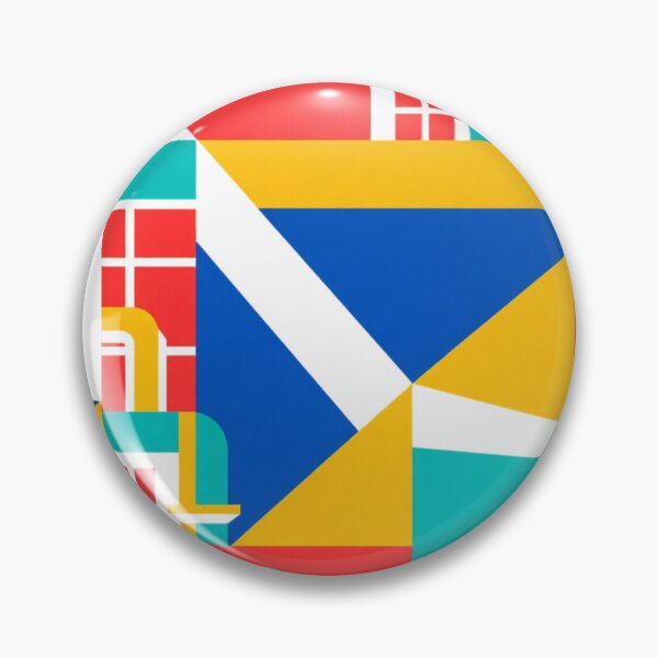 Item preview, Urban Geometry: A Colorful Abstract Cityscape designed and sold by TwoDotsStudio.
