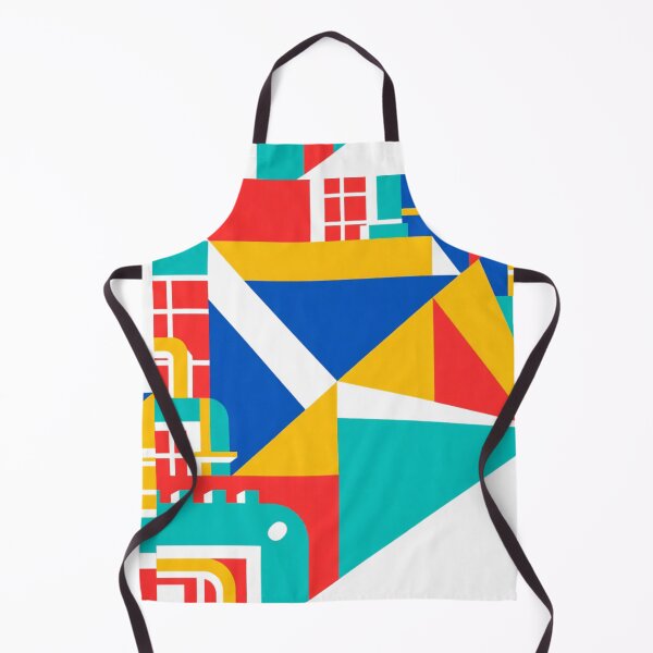Item preview, Urban Geometry: A Colorful Abstract Cityscape designed and sold by TwoDotsStudio.