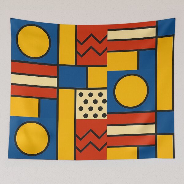 Item preview, Bold Geometry: A Play of Primary Colors and Shapes designed and sold by TwoDotsStudio.