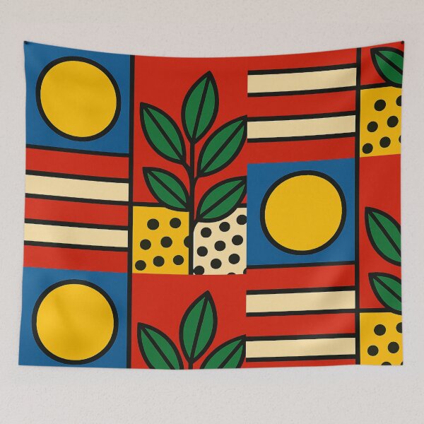 Item preview, Sun, Soil & Sprout: A Geometric Nature Collage designed and sold by TwoDotsStudio.