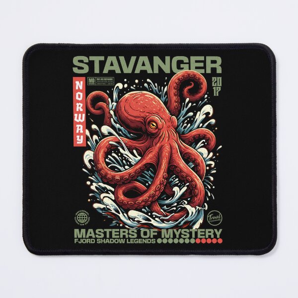 Item preview, Stavanger Octopus – Norway's Fjord Legend designed and sold by Mafiadonar.