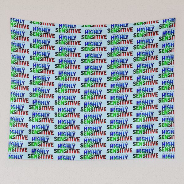 Item preview, Colorful Text Highly Sensitive Quote designed and sold by SholoStudio.
