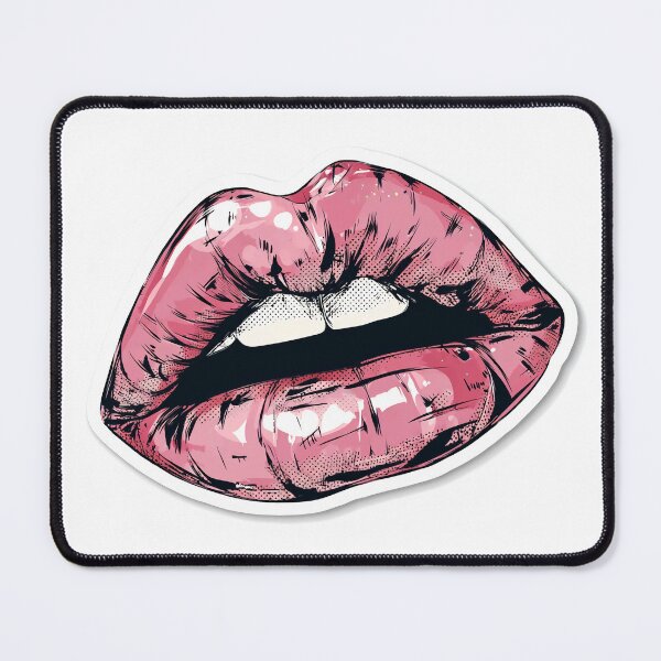 Item preview, Cyberpunk Lips – Futuristic Pop Art Illustration designed and sold by Grafititee.