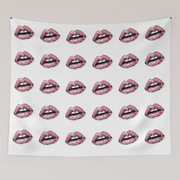 Item preview, Cyberpunk Lips – Futuristic Pop Art Illustration designed and sold by Grafititee.