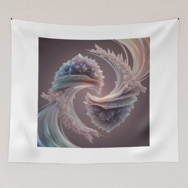 Item preview, Ethereal Crystalline Swirls in Cosmic Duality designed and sold by Bilikaru.