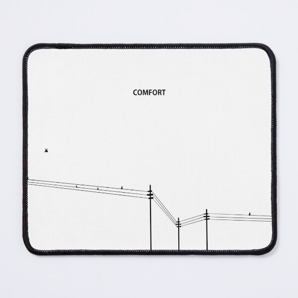 Item preview, Comfort on the Line: Minimalist Black and White Power Lines Art designed and sold by Red Onion.