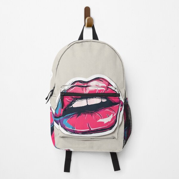 Item preview, Cyberpunk Lips – Futuristic Pop Art Illustration designed and sold by Grafititee.