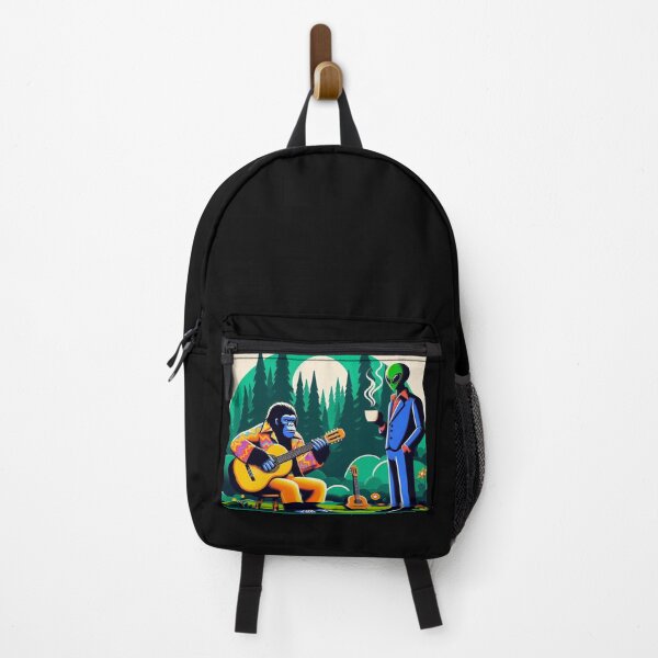 Item preview, cute guitarist gorilla and alien designed and sold by Dogandesighn.