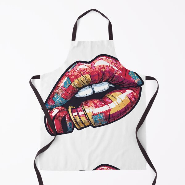 Item preview, Cyberpunk Lips – Futuristic Pop Art Illustration designed and sold by Grafititee.