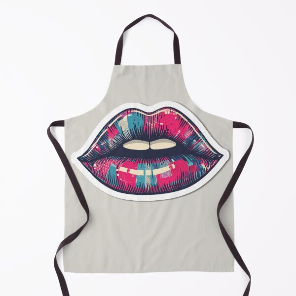 Item preview, Cyberpunk Lips – Futuristic Pop Art Illustration designed and sold by Grafititee.