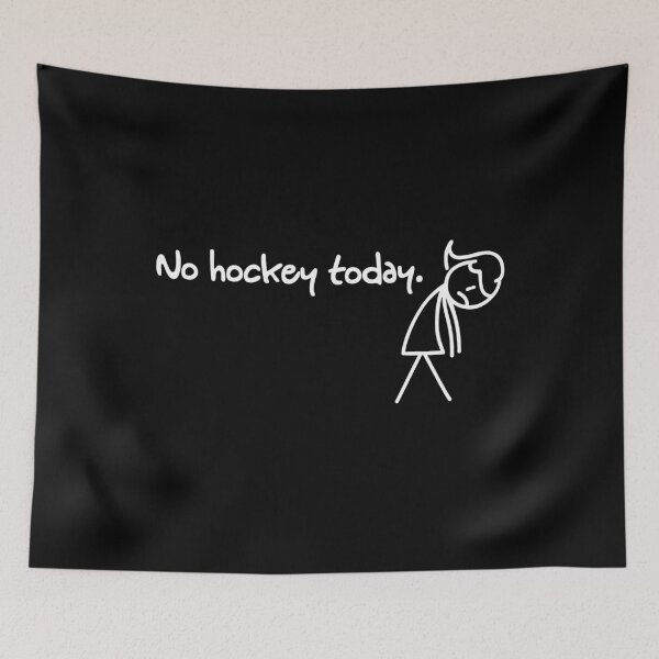 Item preview, No Hockey Today Sad Stick Figure Tee designed and sold by LarryMBrown.