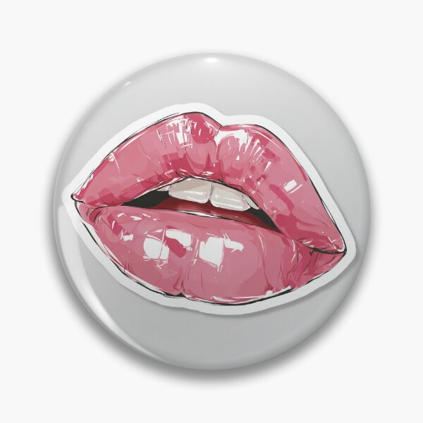 Item preview, Cyberpunk Lips – Futuristic Pop Art Illustration designed and sold by Grafititee.