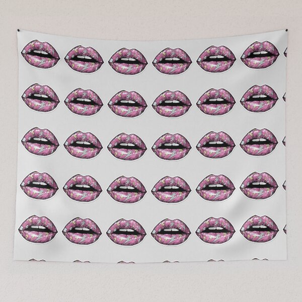 Item preview, Cyberpunk Lips – Futuristic Pop Art Illustration designed and sold by Grafititee.
