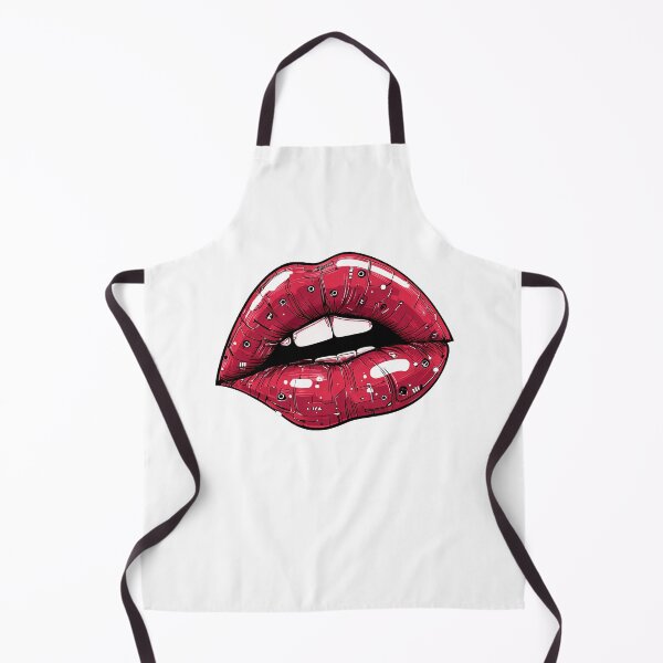 Item preview, Cyberpunk Lips – Futuristic Pop Art Illustration designed and sold by Grafititee.