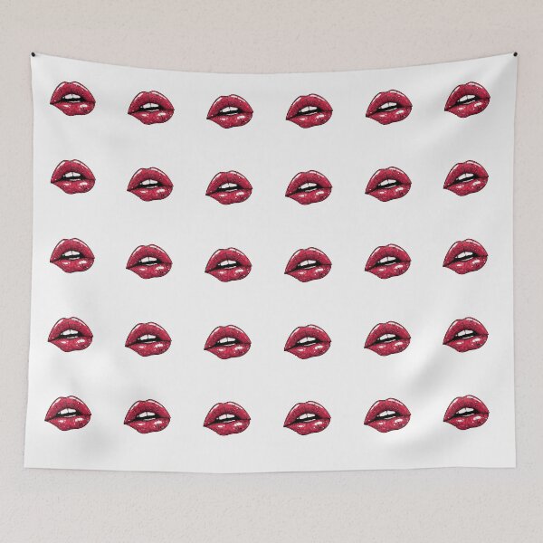 Item preview, Cyberpunk Lips – Futuristic Pop Art Illustration designed and sold by Grafititee.