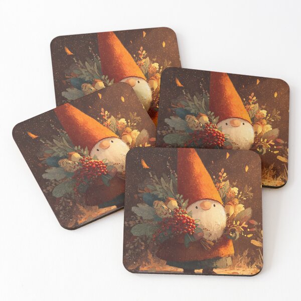 Item preview, Autumnal gnome with berries and leaves – Warm Thanksgiving motif designed and sold by Meiersbeste.