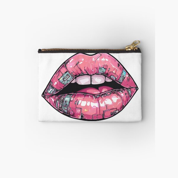 Item preview, Cyberpunk Lips – Futuristic Pop Art Illustration designed and sold by Grafititee.