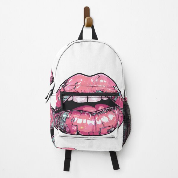 Item preview, Cyberpunk Lips – Futuristic Pop Art Illustration designed and sold by Grafititee.