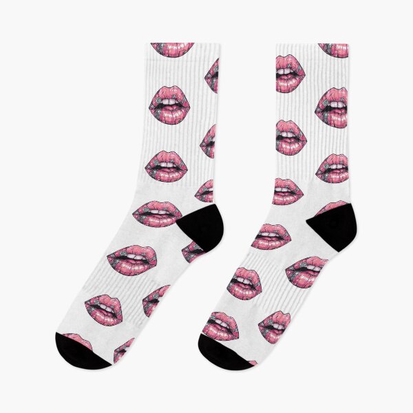 Item preview, Cyberpunk Lips – Futuristic Pop Art Illustration designed and sold by Grafititee.