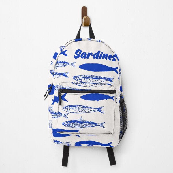 Item preview, Coastal Blue Sardines Nautical Illustration designed and sold by MaiZephyr.