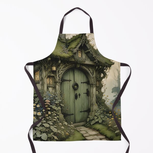 Item preview, Enchanted Cottage in the Woods Fantasy Art designed and sold by Glimmersmith.