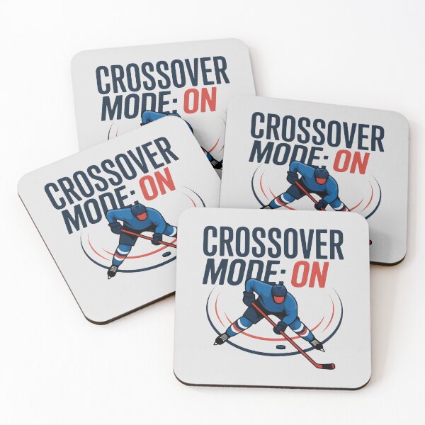 Item preview, High-Energy Hockey Turn with Red Stick Detail and Dark Text designed and sold by SplashTastic.