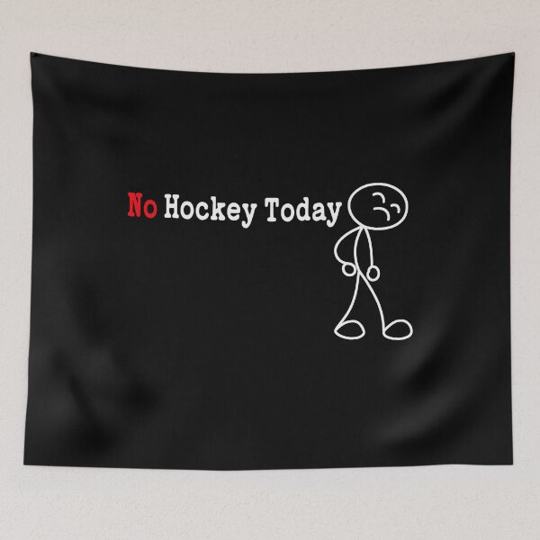 Item preview, No Hockey Today Bold Sad Stickman Tee designed and sold by LarryMBrown.