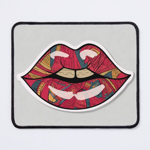 Item preview, Cyberpunk Lips – Futuristic Pop Art Illustration designed and sold by Grafititee.