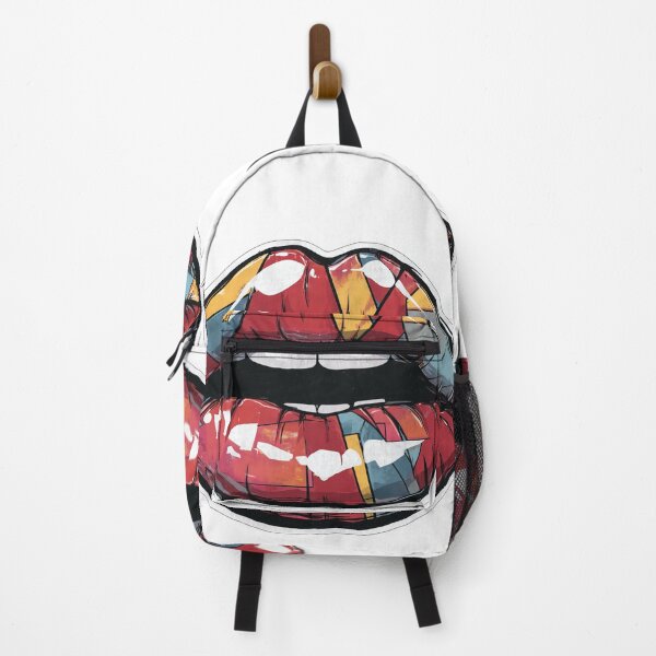 Item preview, Cyberpunk Lips – Futuristic Pop Art Illustration designed and sold by Grafititee.