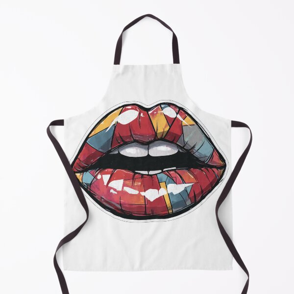 Item preview, Cyberpunk Lips – Futuristic Pop Art Illustration designed and sold by Grafititee.