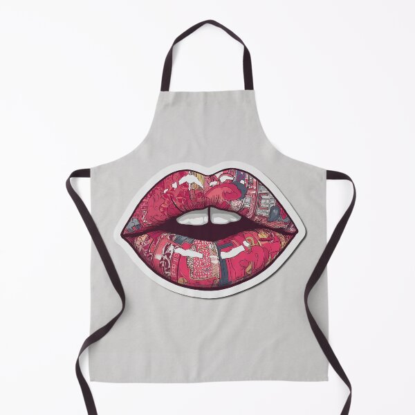 Item preview, Cyberpunk Lips – Futuristic Pop Art Illustration designed and sold by Grafititee.