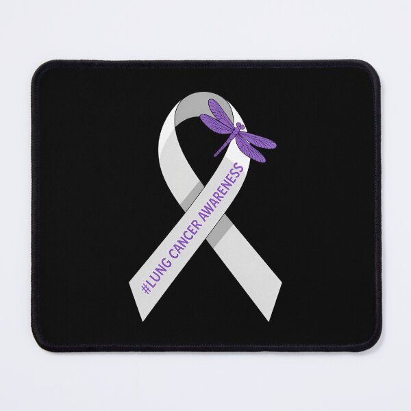 Item preview, Dragonfly White Ribbon Lung Cancer Awareness designed and sold by PunkNation-Arts.